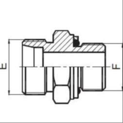 ШТУЦЕР ВВЕРТНОЙ ПРЯМОЙ УПЛОТНЕНИЕ ТИП H (O-Ring) ввертная резьба BSP