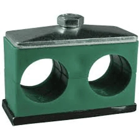 Крепеж для труб двойной