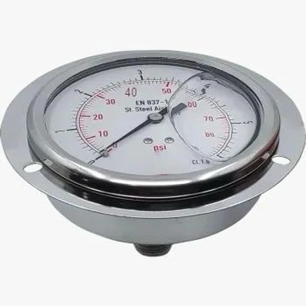 Манометр глицериновый DN 100 осевой фланцевый