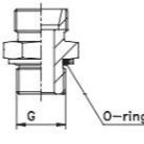 DKO (Ш) - BSP (Ш) (в тело с O-Ring), тип H
