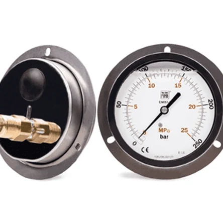 Манометр глицериновый DN 63 осевой фланцевый